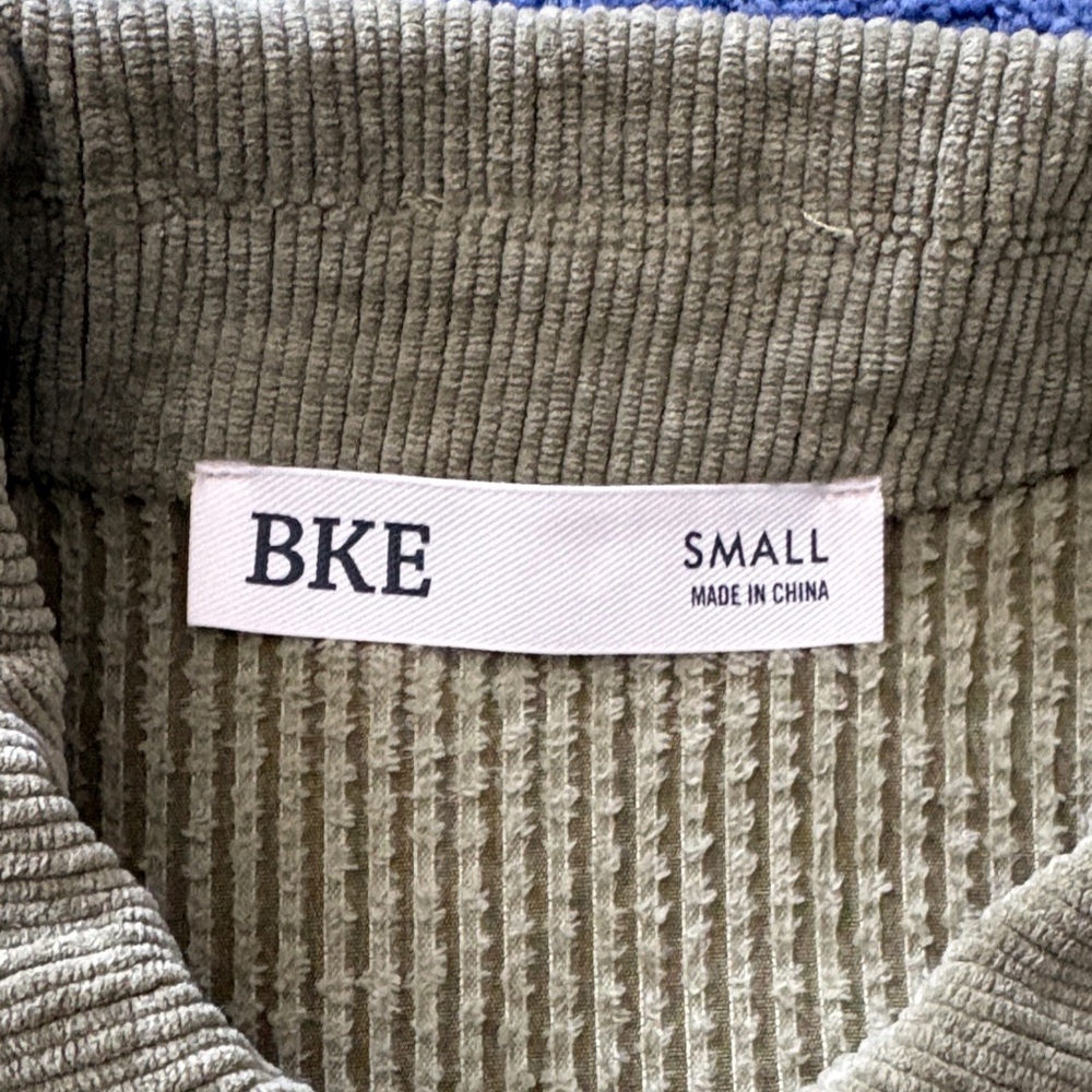 BKE olive Green Button Down Shacket - image 2